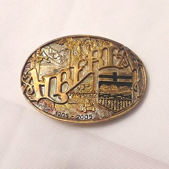 topline promotions Other - Alberta 1905-2005 belt buckle